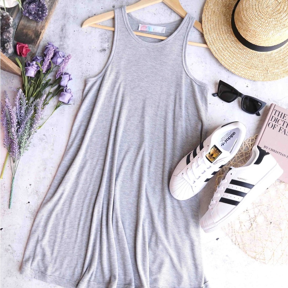Free People Beach LA nite mini ribbed dress
